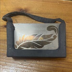 Vintage Elgin American Compact Purse Carryall Gold Colored Case & Comb